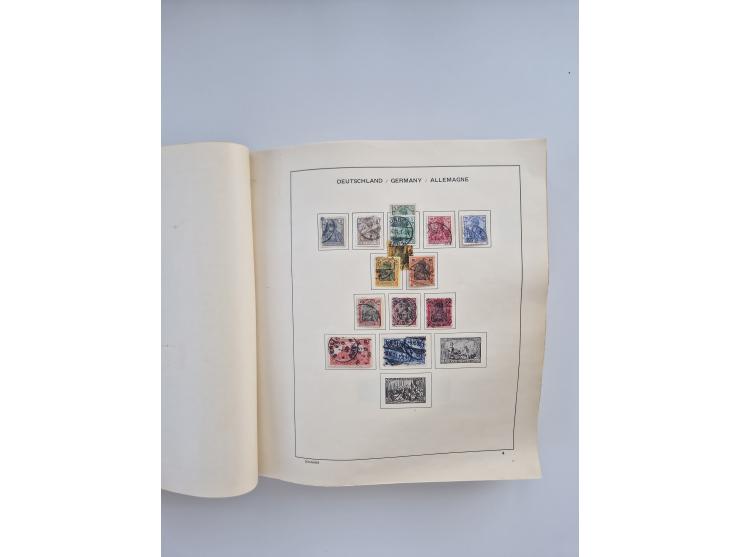 1850/1960(ca.), interessante ungebrauchte/postfrische und gestempelte Partie mit einigen Briefen, dabei Schaubek-Album ab Alt