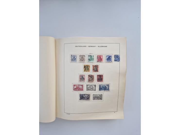 1850/1960(ca.), interessante ungebrauchte/postfrische und gestempelte Partie mit einigen Briefen, dabei Schaubek-Album ab Alt