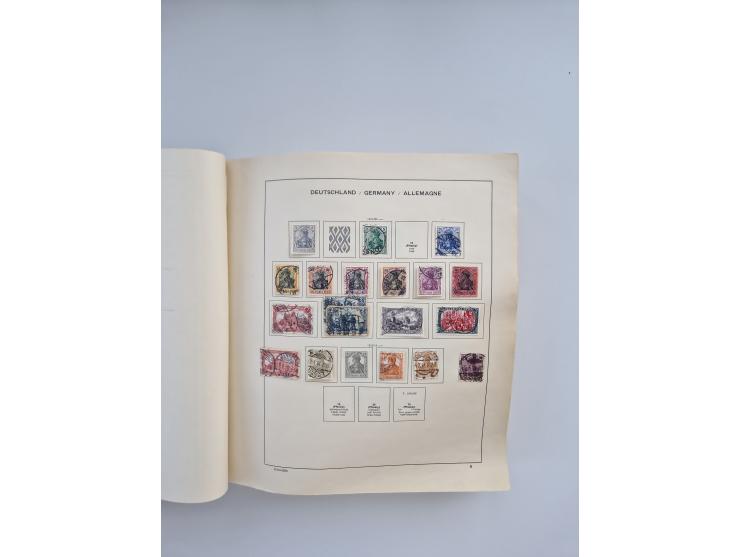 1850/1960(ca.), interessante ungebrauchte/postfrische und gestempelte Partie mit einigen Briefen, dabei Schaubek-Album ab Alt