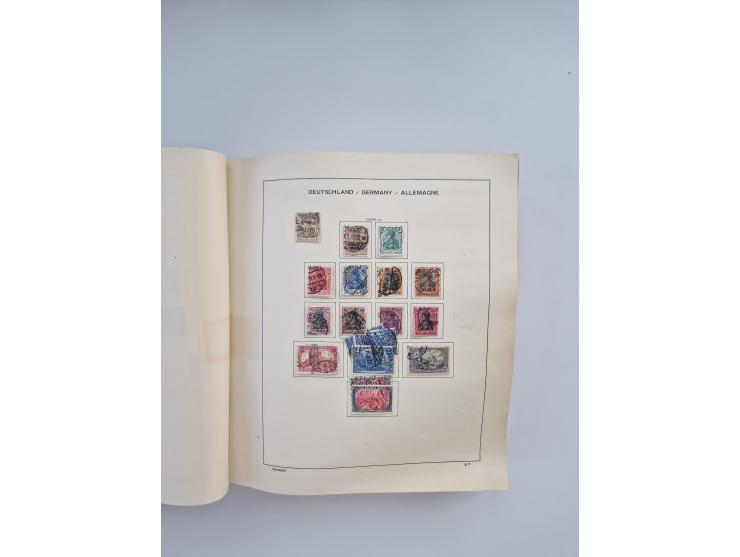 1850/1960(ca.), interessante ungebrauchte/postfrische und gestempelte Partie mit einigen Briefen, dabei Schaubek-Album ab Alt