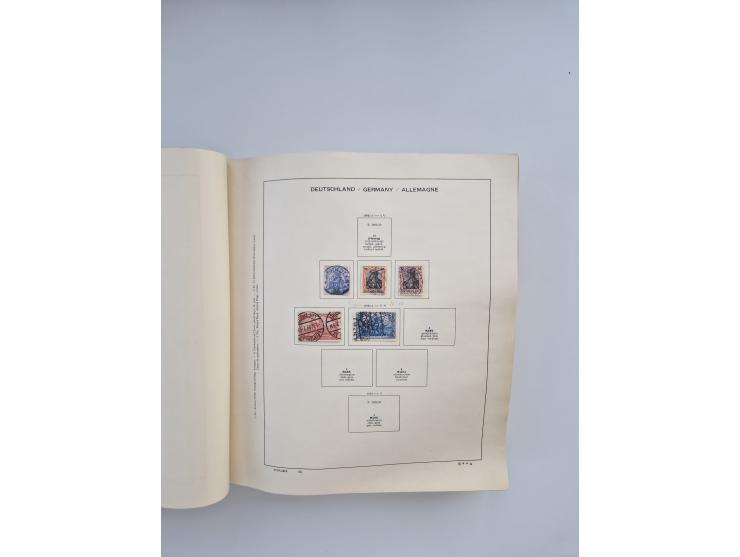 1850/1960(ca.), interessante ungebrauchte/postfrische und gestempelte Partie mit einigen Briefen, dabei Schaubek-Album ab Alt