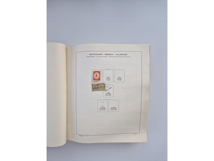 1850/1960(ca.), interessante ungebrauchte/postfrische und gestempelte Partie mit einigen Briefen, dabei Schaubek-Album ab Alt