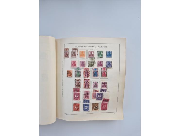 1850/1960(ca.), interessante ungebrauchte/postfrische und gestempelte Partie mit einigen Briefen, dabei Schaubek-Album ab Alt