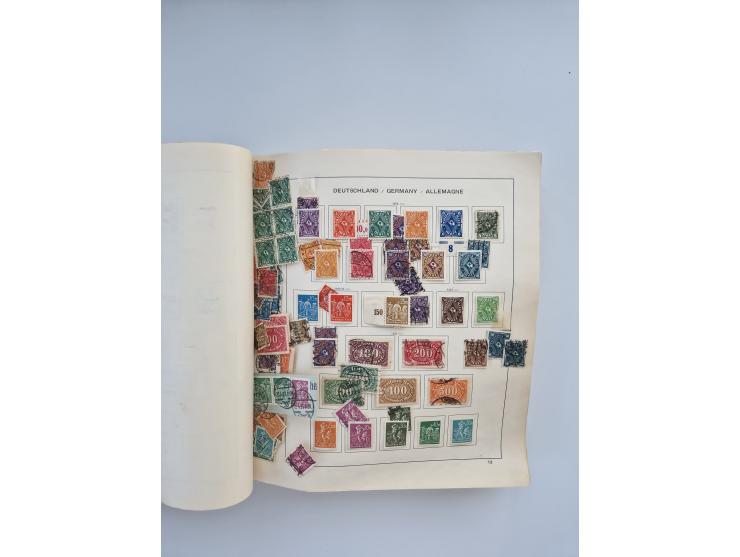 1850/1960(ca.), interessante ungebrauchte/postfrische und gestempelte Partie mit einigen Briefen, dabei Schaubek-Album ab Alt