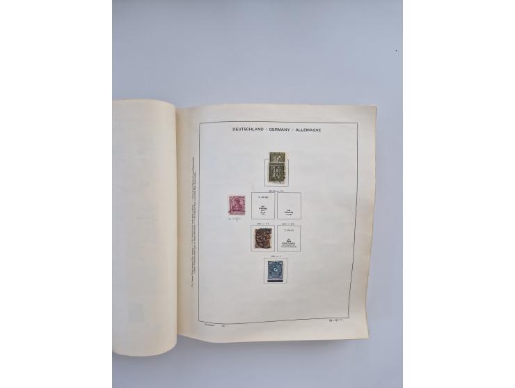 1850/1960(ca.), interessante ungebrauchte/postfrische und gestempelte Partie mit einigen Briefen, dabei Schaubek-Album ab Alt