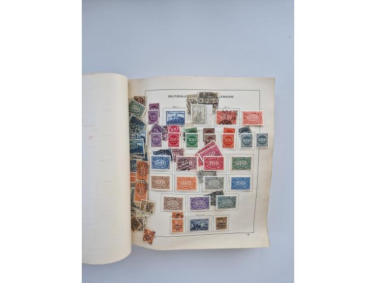 1850/1960(ca.), interessante ungebrauchte/postfrische und gestempelte Partie mit einigen Briefen, dabei Schaubek-Album ab Alt