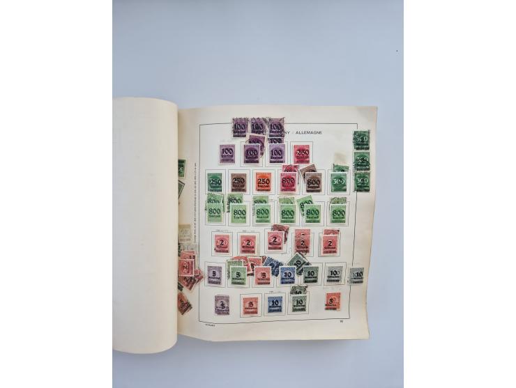 1850/1960(ca.), interessante ungebrauchte/postfrische und gestempelte Partie mit einigen Briefen, dabei Schaubek-Album ab Alt