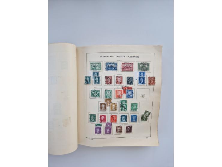 1850/1960(ca.), interessante ungebrauchte/postfrische und gestempelte Partie mit einigen Briefen, dabei Schaubek-Album ab Alt