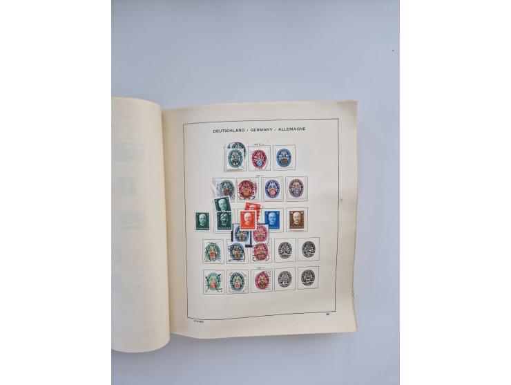 1850/1960(ca.), interessante ungebrauchte/postfrische und gestempelte Partie mit einigen Briefen, dabei Schaubek-Album ab Alt