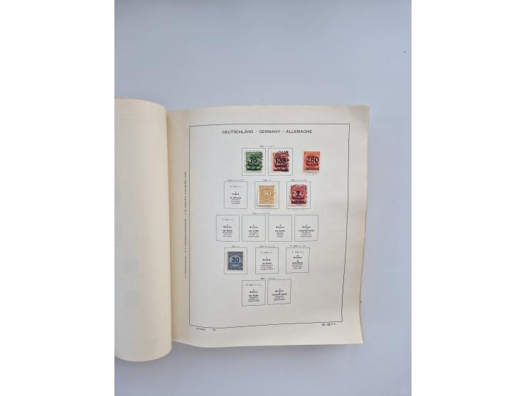 1850/1960(ca.), interessante ungebrauchte/postfrische und gestempelte Partie mit einigen Briefen, dabei Schaubek-Album ab Alt