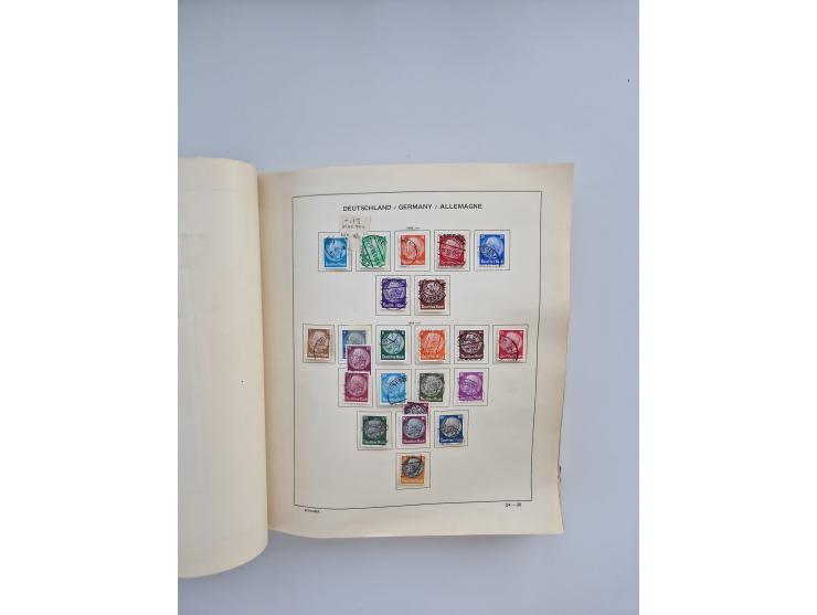 1850/1960(ca.), interessante ungebrauchte/postfrische und gestempelte Partie mit einigen Briefen, dabei Schaubek-Album ab Alt