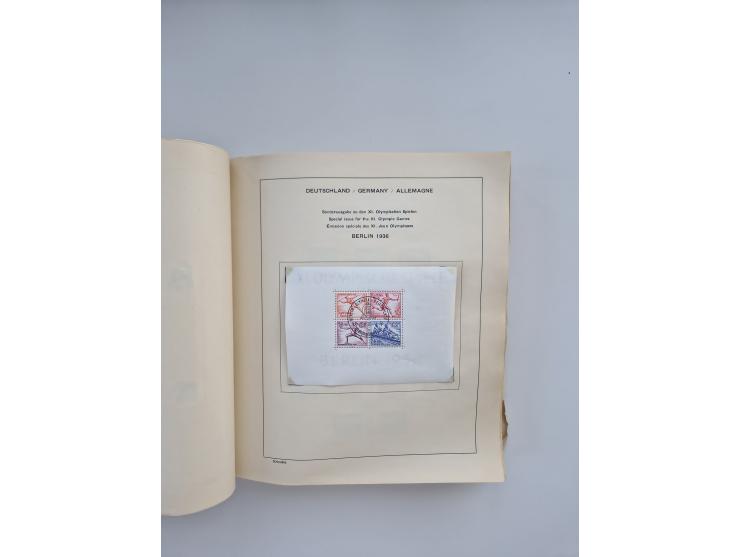 1850/1960(ca.), interessante ungebrauchte/postfrische und gestempelte Partie mit einigen Briefen, dabei Schaubek-Album ab Alt