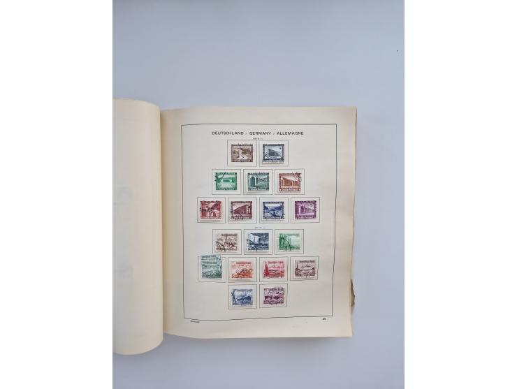 1850/1960(ca.), interessante ungebrauchte/postfrische und gestempelte Partie mit einigen Briefen, dabei Schaubek-Album ab Alt