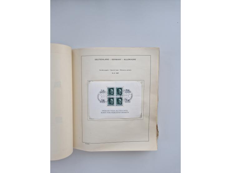 1850/1960(ca.), interessante ungebrauchte/postfrische und gestempelte Partie mit einigen Briefen, dabei Schaubek-Album ab Alt