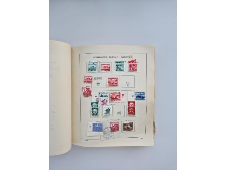 1850/1960(ca.), interessante ungebrauchte/postfrische und gestempelte Partie mit einigen Briefen, dabei Schaubek-Album ab Alt