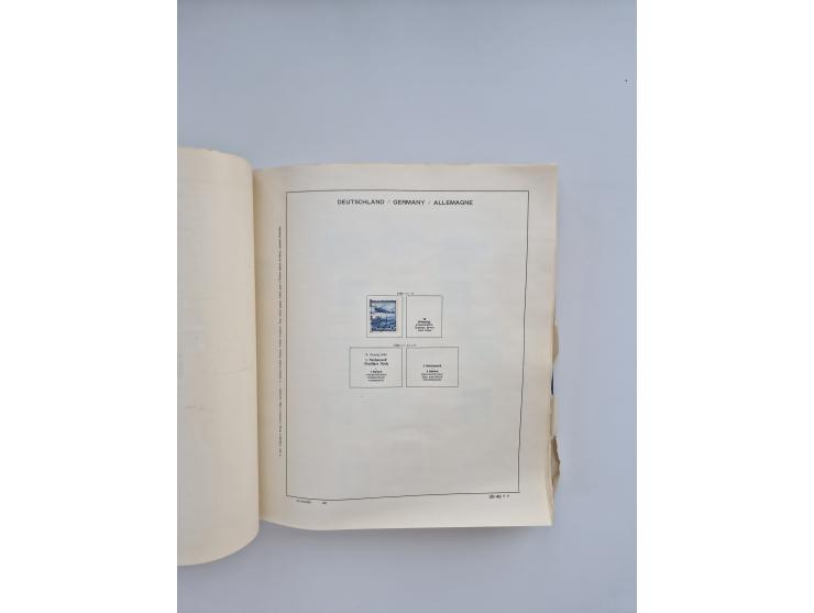 1850/1960(ca.), interessante ungebrauchte/postfrische und gestempelte Partie mit einigen Briefen, dabei Schaubek-Album ab Alt