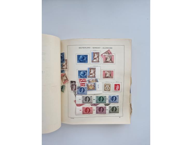 1850/1960(ca.), interessante ungebrauchte/postfrische und gestempelte Partie mit einigen Briefen, dabei Schaubek-Album ab Alt