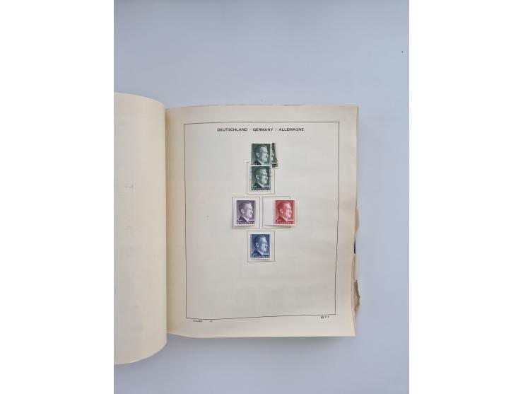 1850/1960(ca.), interessante ungebrauchte/postfrische und gestempelte Partie mit einigen Briefen, dabei Schaubek-Album ab Alt