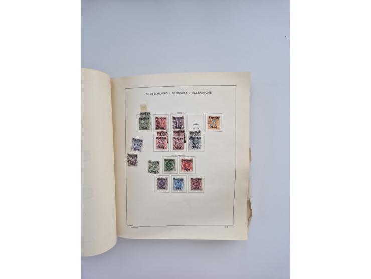 1850/1960(ca.), interessante ungebrauchte/postfrische und gestempelte Partie mit einigen Briefen, dabei Schaubek-Album ab Alt