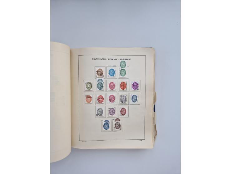 1850/1960(ca.), interessante ungebrauchte/postfrische und gestempelte Partie mit einigen Briefen, dabei Schaubek-Album ab Alt