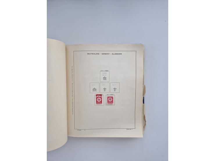 1850/1960(ca.), interessante ungebrauchte/postfrische und gestempelte Partie mit einigen Briefen, dabei Schaubek-Album ab Alt