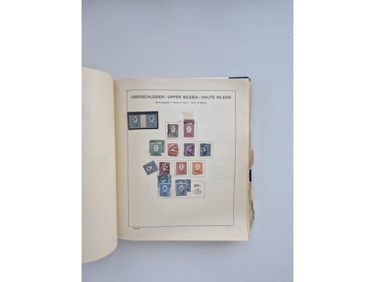 1850/1960(ca.), interessante ungebrauchte/postfrische und gestempelte Partie mit einigen Briefen, dabei Schaubek-Album ab Alt