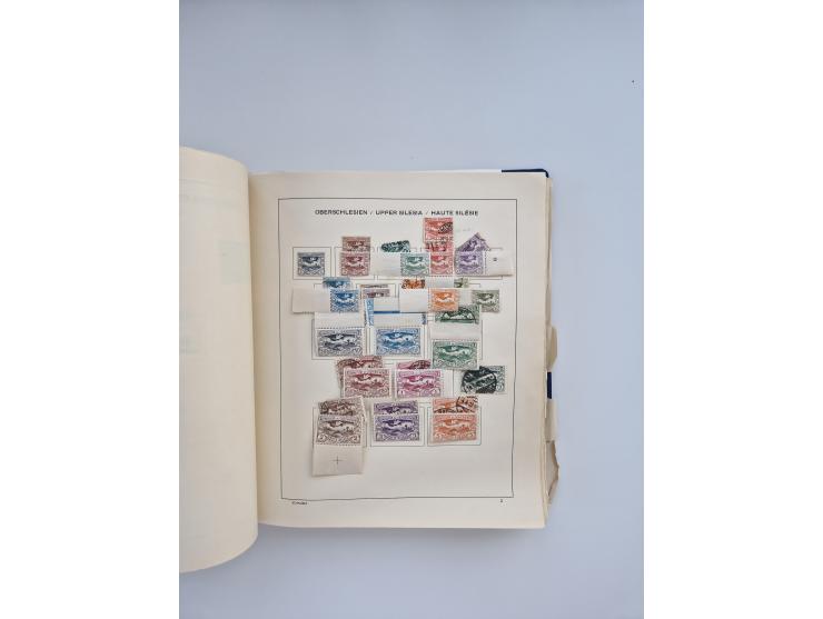 1850/1960(ca.), interessante ungebrauchte/postfrische und gestempelte Partie mit einigen Briefen, dabei Schaubek-Album ab Alt