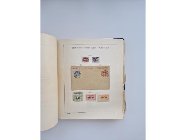1850/1960(ca.), interessante ungebrauchte/postfrische und gestempelte Partie mit einigen Briefen, dabei Schaubek-Album ab Alt