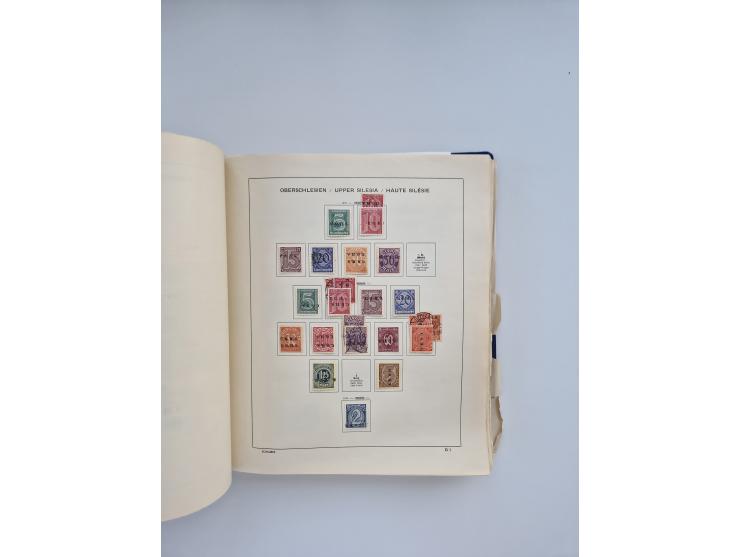 1850/1960(ca.), interessante ungebrauchte/postfrische und gestempelte Partie mit einigen Briefen, dabei Schaubek-Album ab Alt