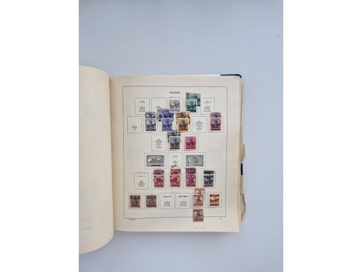 1850/1960(ca.), interessante ungebrauchte/postfrische und gestempelte Partie mit einigen Briefen, dabei Schaubek-Album ab Alt