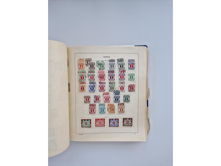 1850/1960(ca.), interessante ungebrauchte/postfrische und gestempelte Partie mit einigen Briefen, dabei Schaubek-Album ab Alt