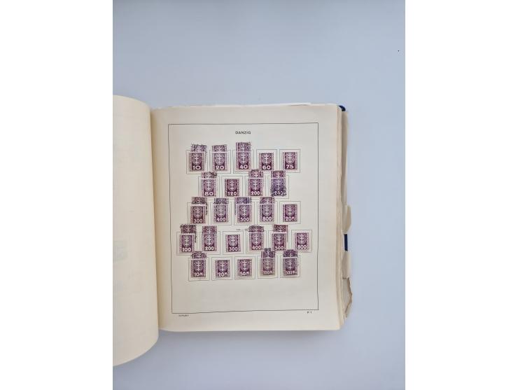 1850/1960(ca.), interessante ungebrauchte/postfrische und gestempelte Partie mit einigen Briefen, dabei Schaubek-Album ab Alt