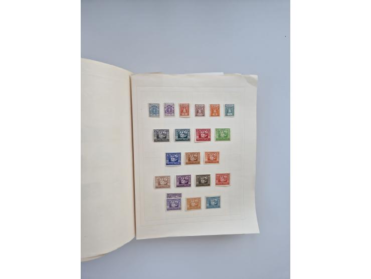 1850/1960(ca.), interessante ungebrauchte/postfrische und gestempelte Partie mit einigen Briefen, dabei Schaubek-Album ab Alt