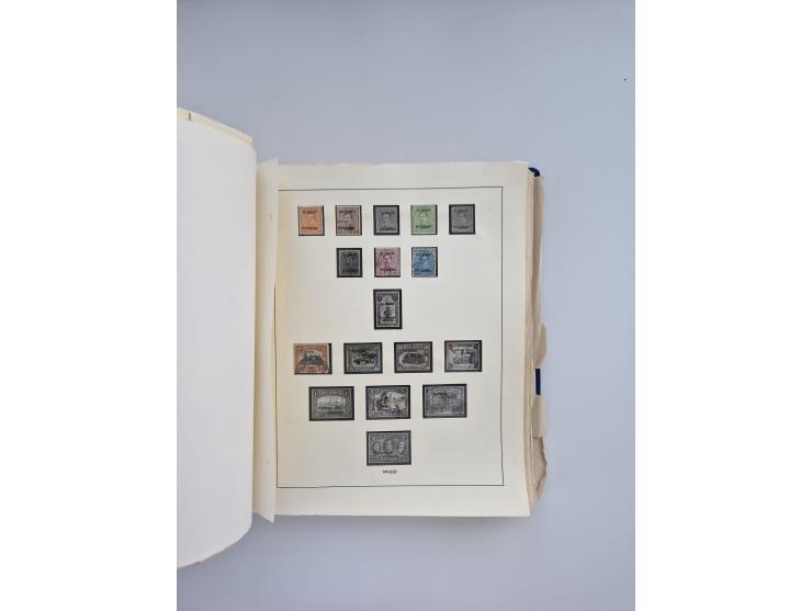 1850/1960(ca.), interessante ungebrauchte/postfrische und gestempelte Partie mit einigen Briefen, dabei Schaubek-Album ab Alt