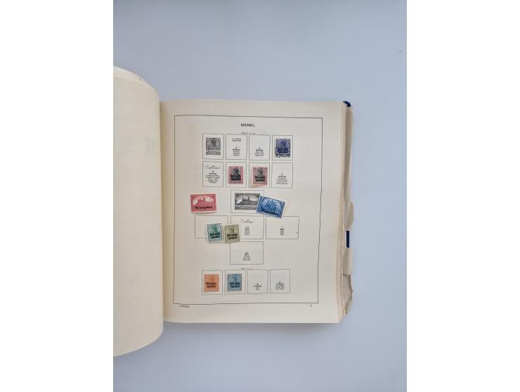 1850/1960(ca.), interessante ungebrauchte/postfrische und gestempelte Partie mit einigen Briefen, dabei Schaubek-Album ab Alt