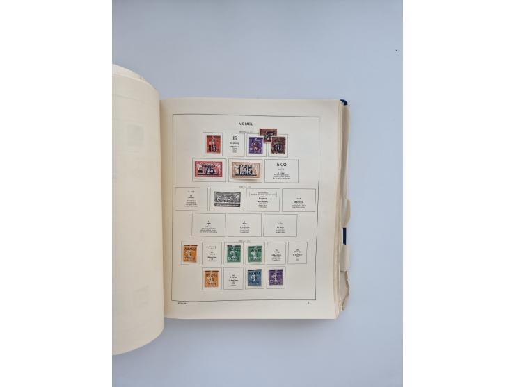 1850/1960(ca.), interessante ungebrauchte/postfrische und gestempelte Partie mit einigen Briefen, dabei Schaubek-Album ab Alt