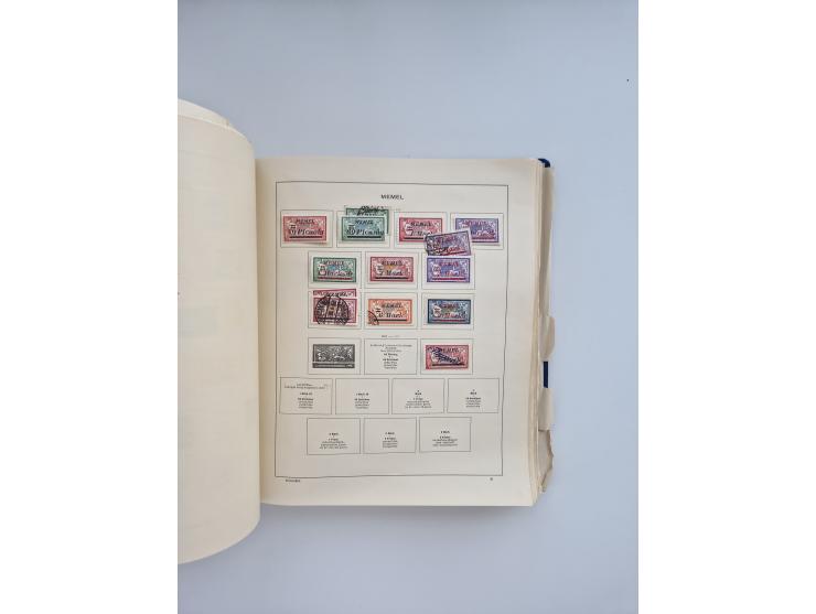 1850/1960(ca.), interessante ungebrauchte/postfrische und gestempelte Partie mit einigen Briefen, dabei Schaubek-Album ab Alt