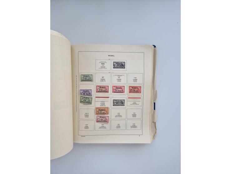 1850/1960(ca.), interessante ungebrauchte/postfrische und gestempelte Partie mit einigen Briefen, dabei Schaubek-Album ab Alt