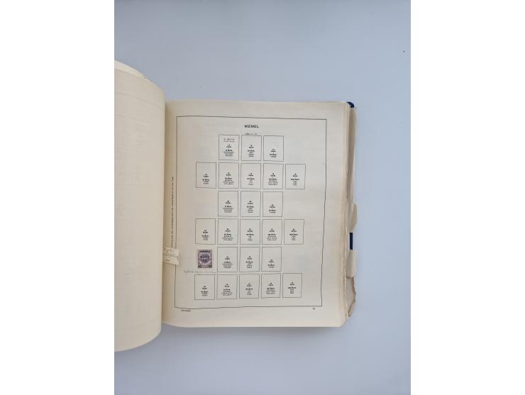 1850/1960(ca.), interessante ungebrauchte/postfrische und gestempelte Partie mit einigen Briefen, dabei Schaubek-Album ab Alt