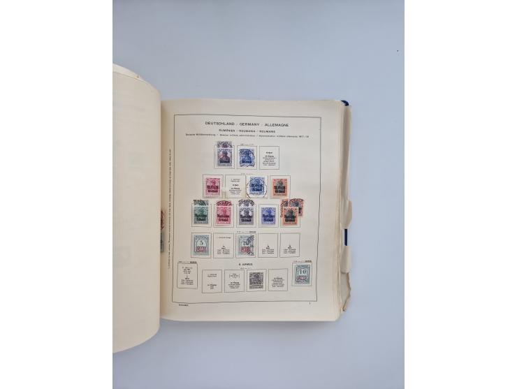 1850/1960(ca.), interessante ungebrauchte/postfrische und gestempelte Partie mit einigen Briefen, dabei Schaubek-Album ab Alt