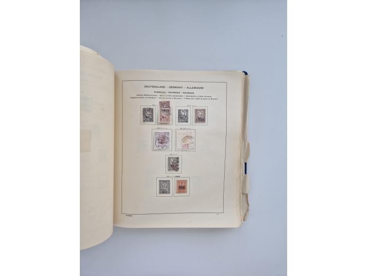 1850/1960(ca.), interessante ungebrauchte/postfrische und gestempelte Partie mit einigen Briefen, dabei Schaubek-Album ab Alt