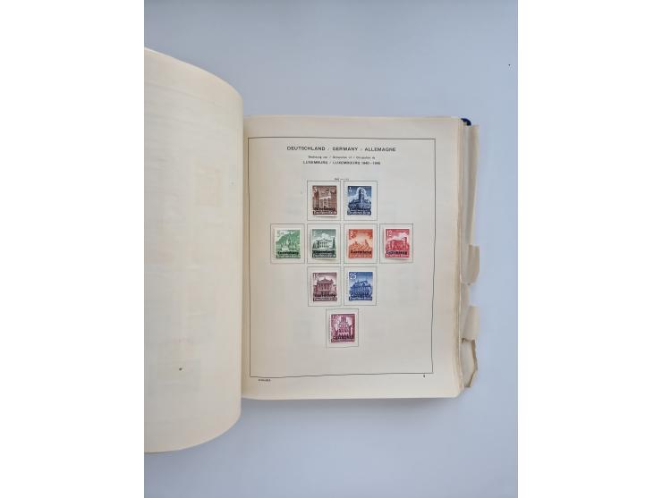 1850/1960(ca.), interessante ungebrauchte/postfrische und gestempelte Partie mit einigen Briefen, dabei Schaubek-Album ab Alt