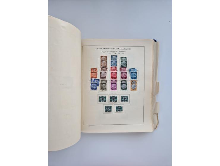 1850/1960(ca.), interessante ungebrauchte/postfrische und gestempelte Partie mit einigen Briefen, dabei Schaubek-Album ab Alt