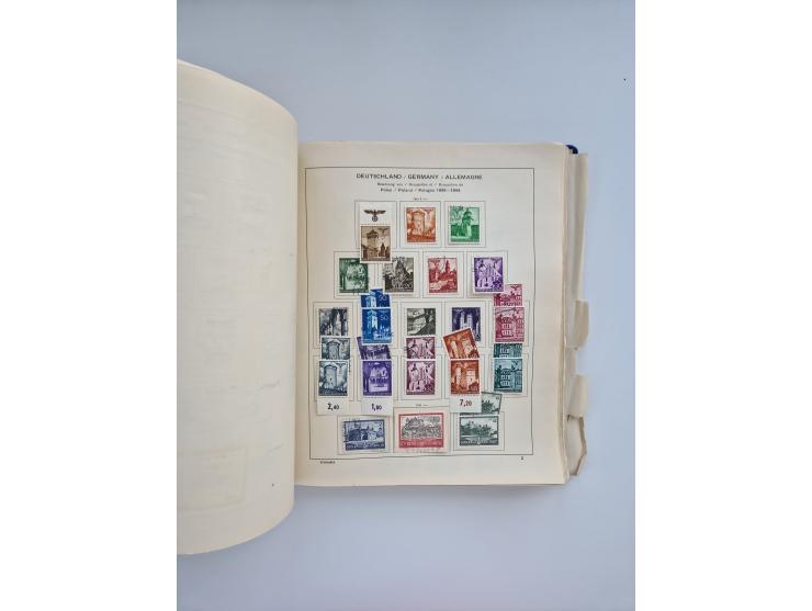 1850/1960(ca.), interessante ungebrauchte/postfrische und gestempelte Partie mit einigen Briefen, dabei Schaubek-Album ab Alt