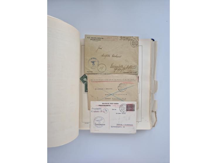 1850/1960(ca.), interessante ungebrauchte/postfrische und gestempelte Partie mit einigen Briefen, dabei Schaubek-Album ab Alt