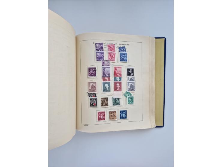 1850/1960(ca.), interessante ungebrauchte/postfrische und gestempelte Partie mit einigen Briefen, dabei Schaubek-Album ab Alt