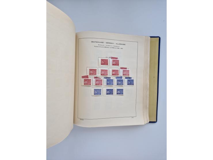 1850/1960(ca.), interessante ungebrauchte/postfrische und gestempelte Partie mit einigen Briefen, dabei Schaubek-Album ab Alt