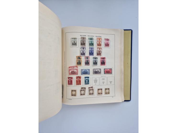 1850/1960(ca.), interessante ungebrauchte/postfrische und gestempelte Partie mit einigen Briefen, dabei Schaubek-Album ab Alt