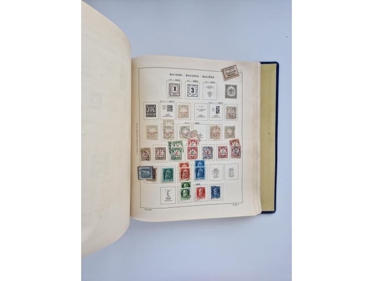 1850/1960(ca.), interessante ungebrauchte/postfrische und gestempelte Partie mit einigen Briefen, dabei Schaubek-Album ab Alt