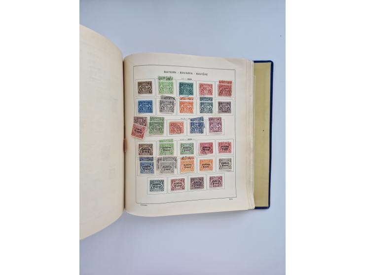 1850/1960(ca.), interessante ungebrauchte/postfrische und gestempelte Partie mit einigen Briefen, dabei Schaubek-Album ab Alt